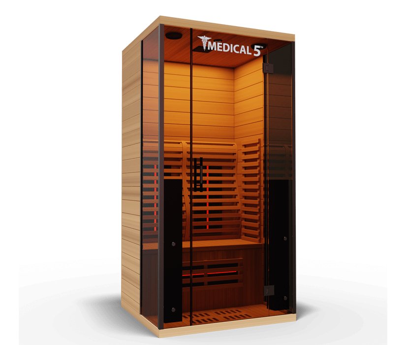 Medical 5 Sauna- Ultra Full-Spectrum 1 Person Infrared Sauna - WellMed Supply