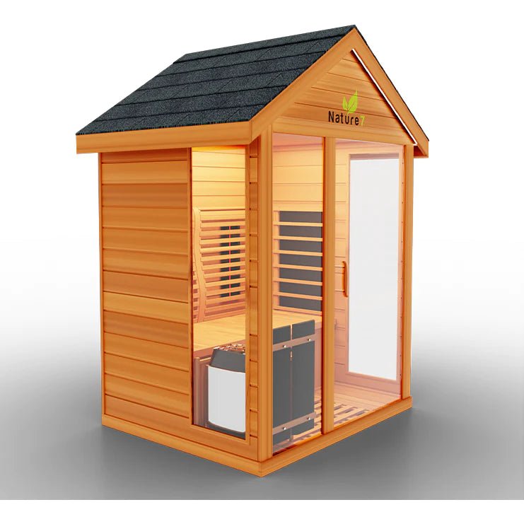 Nature 7 Sauna - 4 Person Outdoor Infrared Sauna - WellMed Supply