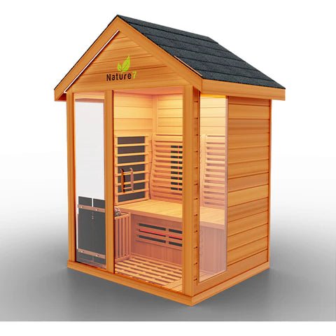 Nature 7 Sauna - 4 Person Outdoor Infrared Sauna - WellMed Supply