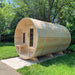 Dundalk Leisurecraft Canadian Timber 6 Person Tranquility Barrel Sauna | CTC2345W - WellMed Supply