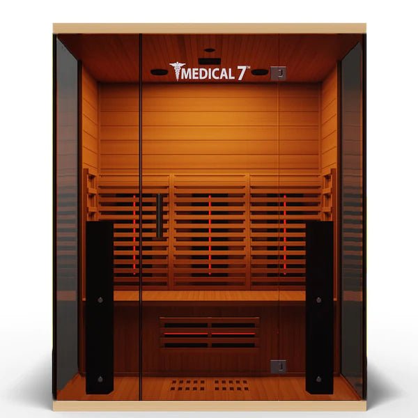 Medical 7 Sauna - Ultra Full Spectrum 3 Person Infrared Sauna - WellMed Supply