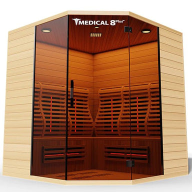 Medical 8 Plus V2 - Ultra Full Spectrum 6 Person Infrared Sauna - WellMed Supply