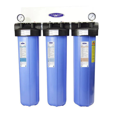 Crystal Quest Big Blue Whole House Water Filter, SMART Series (6-8 GPM | 2-3 people) - WellMed Supply