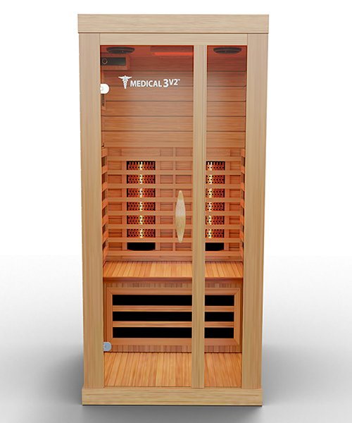 Medical Sauna - Medical 3 Version 2.0 1 Person Infrared Sauna - WellMed Supply