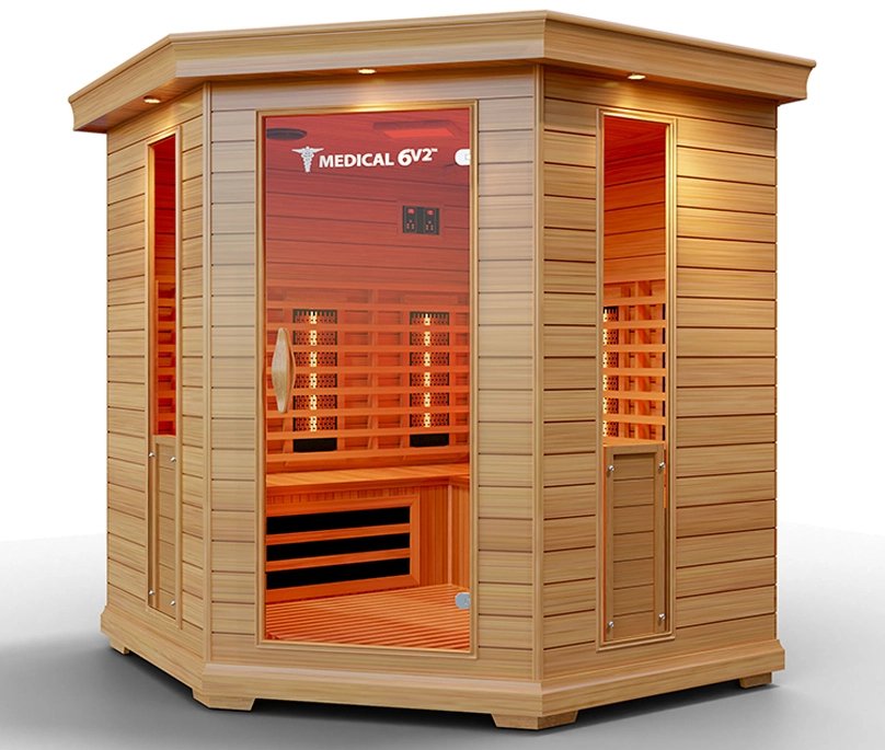 Medical Sauna - Medical 6 Version 2.0 4-6 Person Infrared Sauna - WellMed Supply