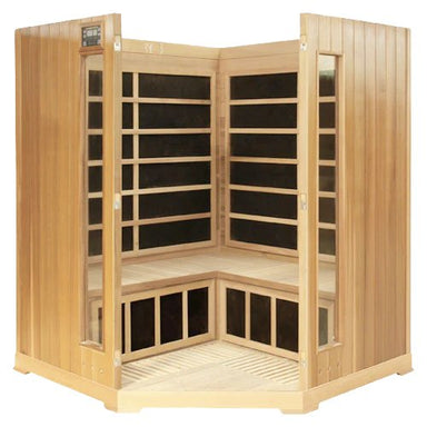 HealthSmart 4 Person Corner FAR Infrared Sauna - WellMed Supply