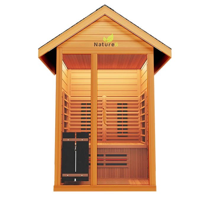 Nature 6 Sauna - 3 Person Outdoor Infrared Sauna - WellMed Supply
